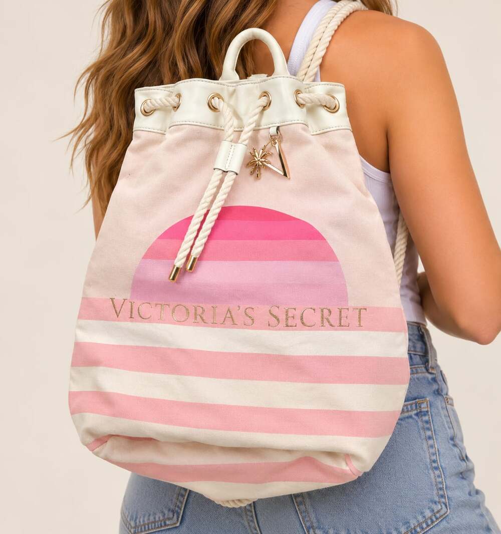 Victoria's Secret Cinch Backpack Pink